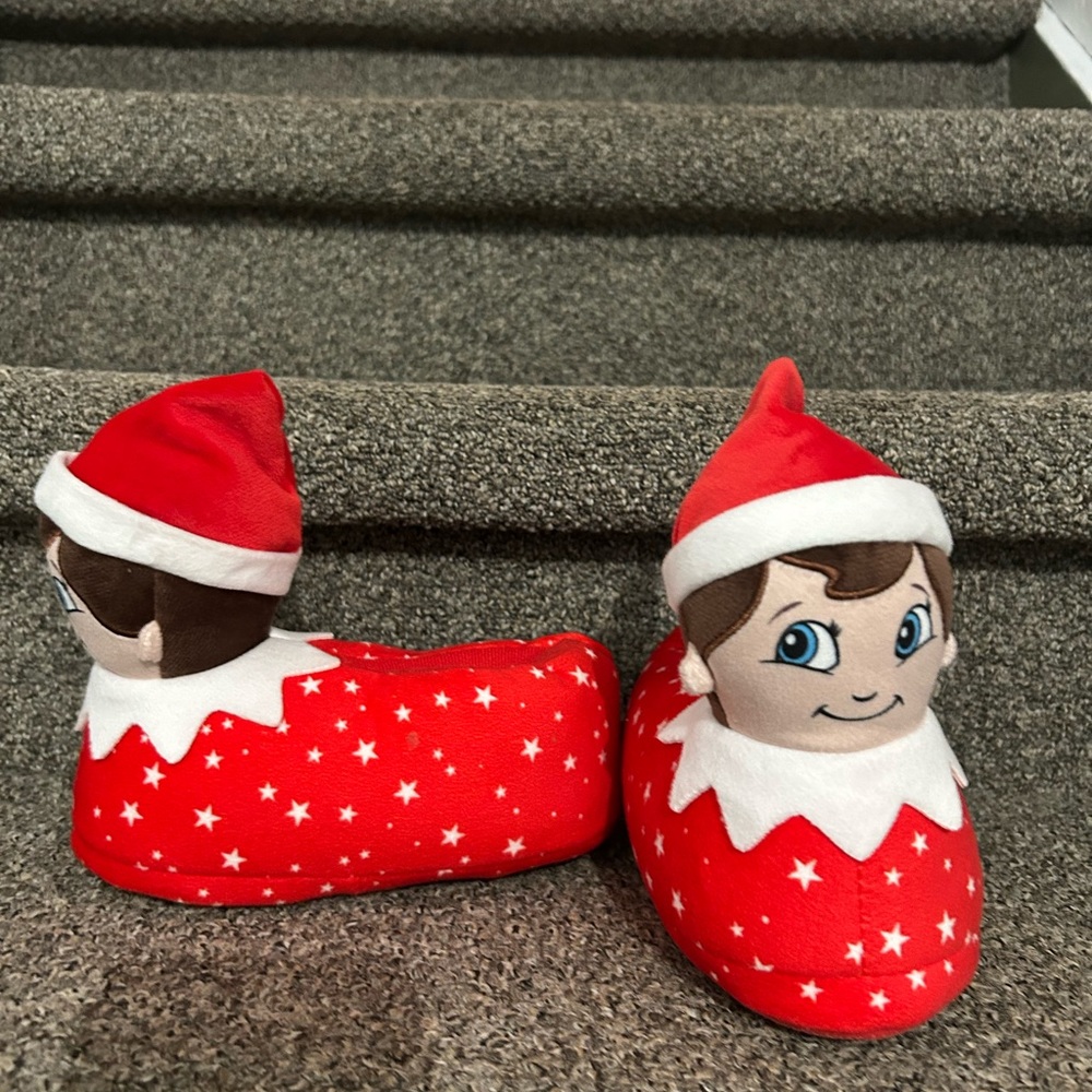 Toddler Elf on the shelf slippers